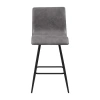 Ink+ivy Adams Counter Height Upholstered Bar Stool In Gray