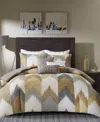 Ink+ivy Alpine Chevron Stripe 3-pc. Duvet Cover Set, King/california King In Yellow