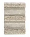 Ink+ivy Asher Woven Texture Stripe Bath Rug, 20" X 32" In Natural