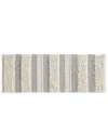Ink+ivy Asher Woven Texture Stripe Bath Rug, 22" X 58" In Gray
