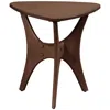 Ink+ivy Ink + Ivy Blaze 21" Wide Warm Pecan Triangular Accent Table