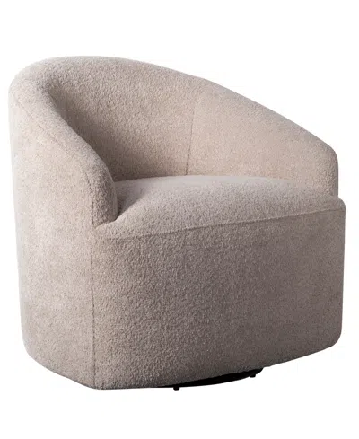 Ink+ivy Bonn Upholstered 360° Swivel Chair In Beige