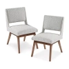Ink+ivy Boomerang Set Of 2 Dining Chairs In Gray
