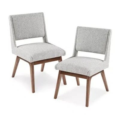 Ink+ivy Boomerang Set Of 2 Dining Chairs In Gray