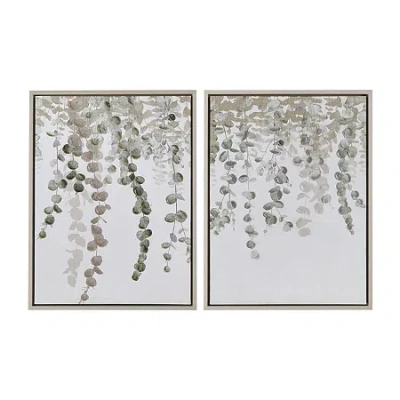Ink+ivy Botanical Waterfall 2-pc. Wall Art Set In Green