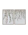 Ink+ivy Botanical Waterfall Eucalyptus 2-pc. Framed Canvas Wall Decor Set In Green