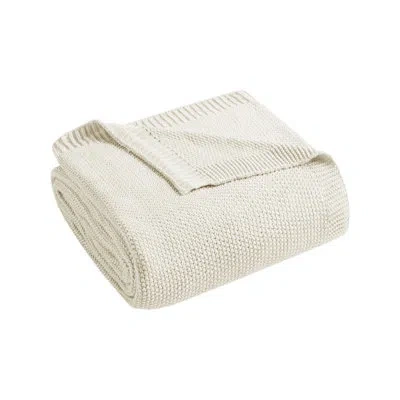 Ink+ivy Bree Knit Blanket In Ivory