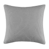 Ink+ivy Bree Knit Euro Pillow Cover In Gray