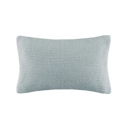 Ink+ivy Bree Knit Oblong Pillow Sham In Light Blue