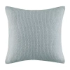 Ink+ivy Bree Knit Square Pillow Cover In Blue