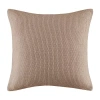 Ink+ivy Bree Knit Square Pillow Cover In Brown