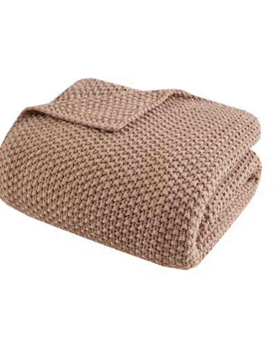 Ink+ivy Bree Knit Throw, 50" X 60" In Brown