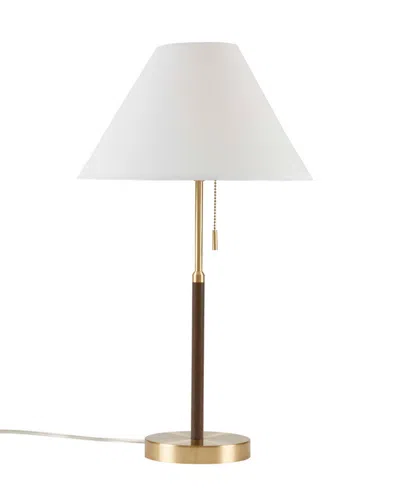 Ink+ivy Bromley Two Tone Pull-chain Table Lamp In Gold,brown