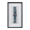 Ink+ivy Cerulean Stones Agate Framed Shadow Box Art In Blue