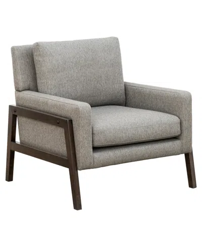 Ink+ivy Colwell 33" Fabric Wood Frame Upholstered Accent Chair In Gray
