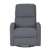 Ink+ivy Curved Slope-arm Recliner In Gray