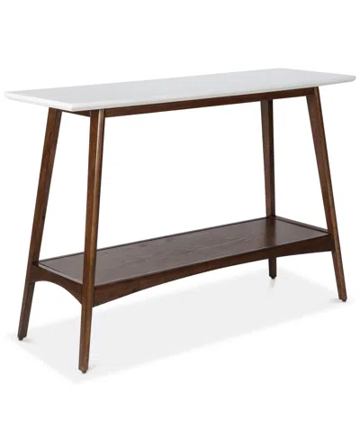 Ink+ivy Daylen Console In White,pecan