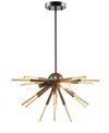 Ink+ivy Ely 3-light Spiked Chandelier In Black
