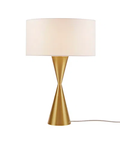 Ink+ivy Gold Hourglass Metal Table Lamp