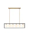 Ink+ivy Helena Industrial Styled Chandelier In Antique-like Brass