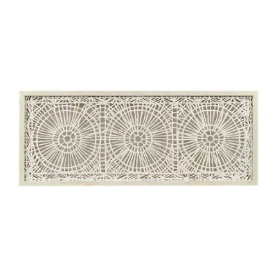 Ink+ivy Henna Rice Paper Shadow Box Art In White