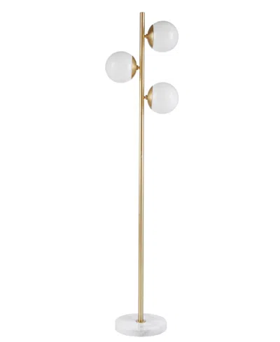 INK+IVY HOLLOWAY 3-GLOBE LIGHT FLOOR LAMP WITH MARBLE BASE