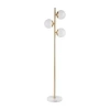 Ink+ivy Holloway 3-globe Light Floor Lamp With Marble Base In White