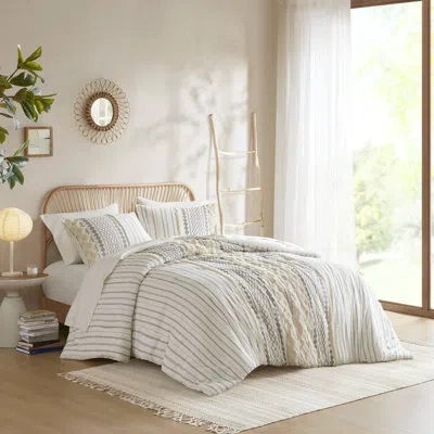 Ink+ivy Imani Cotton Printed Comforter Set In Ivory