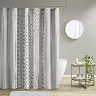 Ink+ivy Imani Shower Curtain In Gray
