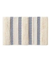 Ink+ivy Inkivy Asher Woven Texture Stripe Bath Rug In Black
