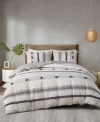 Ink+ivy Inkivy Cody 3 Piece Cotton Comforter Sets In Neutral