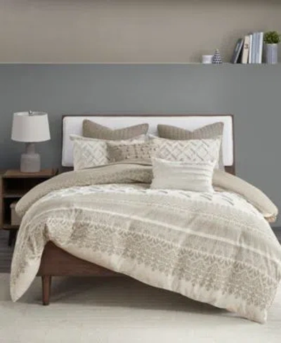 Ink+ivy Inkivy Mila Chenille Comforter Sets In Brown