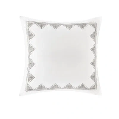 Ink+ivy Isla Cotton Embroidered Euro Sham In White