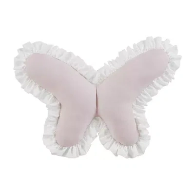 Ink+ivy Kids Ruffled Butterfly Throw Pillow In Pink
