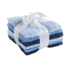 Ink+ivy Kids Solid Dyed 6-pc. Washcloth Set In Blue