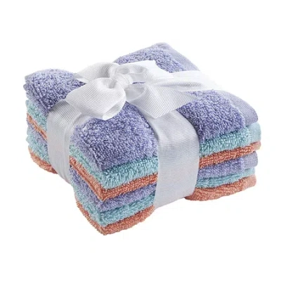 Ink+ivy Kids Solid Dyed 6-pc. Washcloth Set In Purple