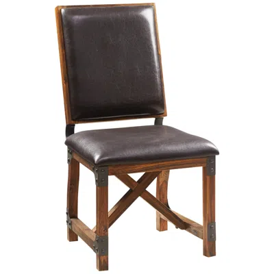 Ink+ivy Ink + Ivy Lancaster Chocolate Brown Faux Leather Dining Chair
