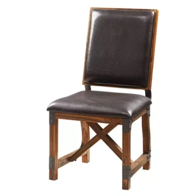 Ink+ivy Lancaster Side Chair In Brown