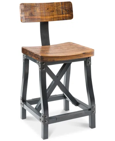 Ink+ivy Macey Counter Stool In Amber,graphite
