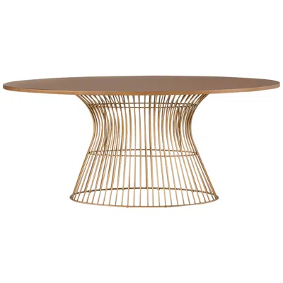 Ink+ivy Ink + Ivy Mercer 68" Wide Bronze Oval Dining Table