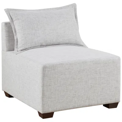 Ink+ivy Ink + Ivy Molly Silver Gray Fabric Modular Armless Chair