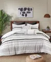 Ink+ivy Nea Boho Stripe Cotton 3-pc. Duvet Cover Set, King/california King In Multi