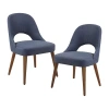 Ink+ivy Nola 2-pc. Upholstered Dining Chair In Blue