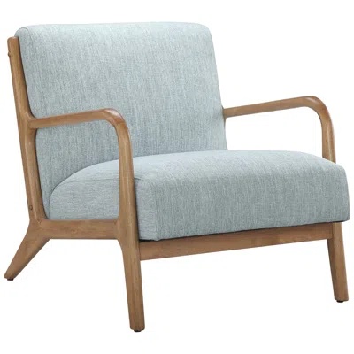Ink+ivy Ink + Ivy Novak Light Blue Fabric Mid-century Modern Lounge Chair
