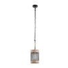 Ink+ivy Orion Natural Rope And Metal Mesh Cylinder Pendant Lamp In Multi