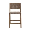 Ink+ivy Oslo Counter Height Upholstered Bar Stool In Brown