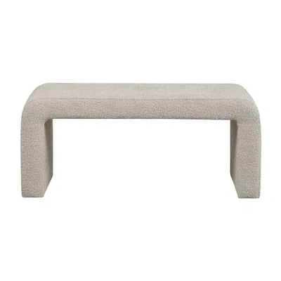 Ink+ivy Steve Upholstered Bench In Sand