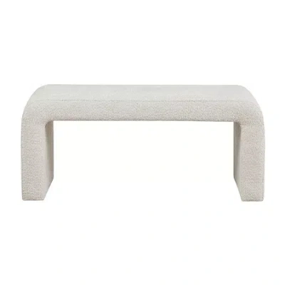 Ink+ivy Steve Upholstered Bench In White
