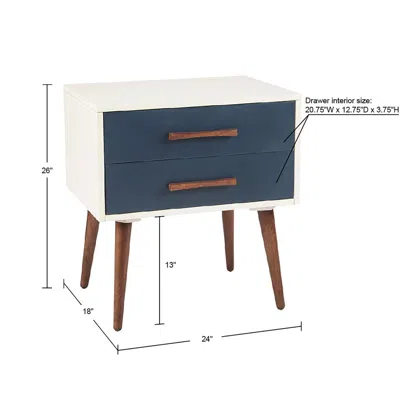 Ink+ivy Storage Nightstand In Multi