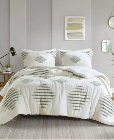 INK+IVY TAHLI TUFTED CHENILLE 3-PC. COMFORTER SET, KING/CALIFORNIA KING